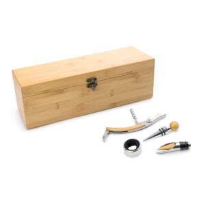 Caja de Bambú para una Botella